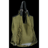 GEANȚĂ DIN PIELE shopper bag Vittoria Gotti verde B10